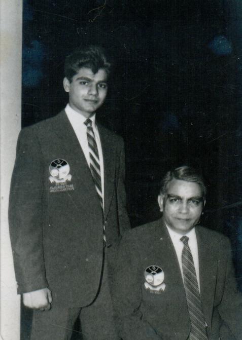 Two generations of Abdalians. Qasim with his  father: Saadat A.Khan