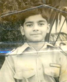 Qasim's first photo in Cadet College Hasan Abdal uniform 1981.