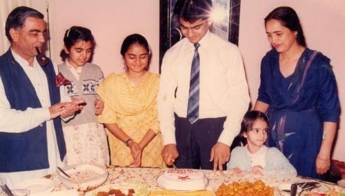 Little Party to Celebrate Selection in ARMY MEDICAL COLLEGE. The Cake said "God save the Patients!"