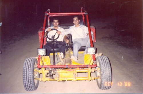 Early Years before the 'enemy' struck. In Army Medical College with friends before Dec 1988.