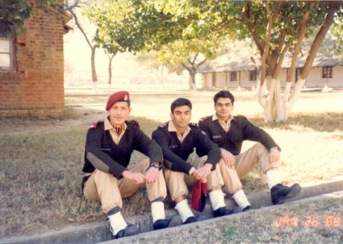 Early Years before the 'enemy' struck. In Army Medical College with friends before Dec 1988.