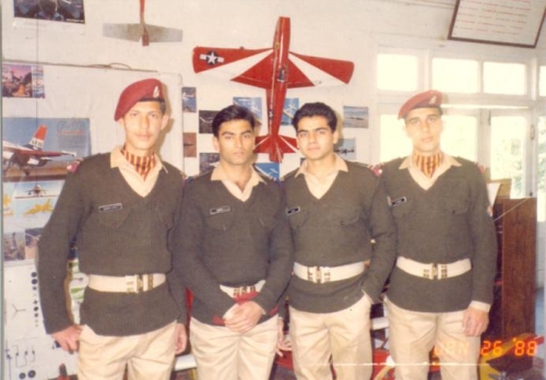 Early Years before the 'enemy' struck. In Army Medical College with friends before Dec 1988.