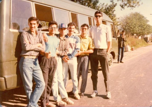 Early Years before the 'enemy' struck. In Army Medical College with friends before Dec 1988.