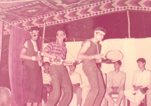 Cadet College Hasan Abdal Years. (1981-86) Performing in College Function on "Two Tribes".