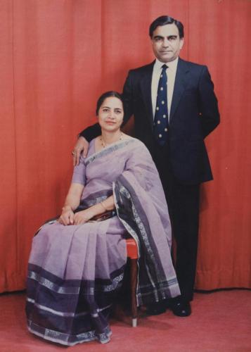 Qasim's Parents on his Sister's Wedding Function - 1988